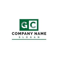 gc lettera logo design vettore
