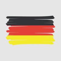 pennello bandiera germania vettore