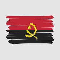 pennello bandiera angola vettore