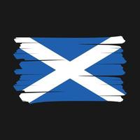 spazzola della bandiera della Scozia vettore