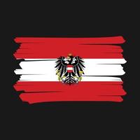 pennello bandiera austria vettore