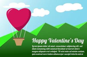 San Valentino sfondo astratto cartello amore cuore vettore