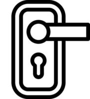 porta serratura icona design vettore