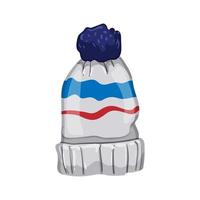 persona inverno cappello uomo cartone animato vettore illustrazione