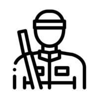 cacciatore silhouette icona vettore schema illustrazione