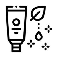 nutriente crema icona vettore schema illustrazione