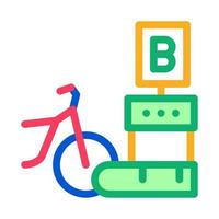 consegna punto bicicletta condivisione Servizi icona vettore schema illustrazione
