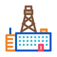 telefono connessione stazione Torre icona vettore schema illustrazione