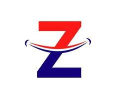 lettera z Sorridi logo design vettore modello