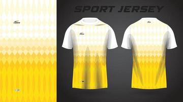 maglia gialla sport jersey design vettore