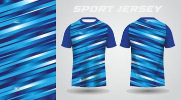 maglia blu maglia sportiva design vettore