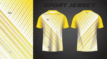 maglia gialla sport jersey design vettore