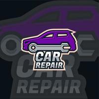 illustrazione vettore grafico di auto riparazione negozio esport logo magenta colore per azienda, eccetera