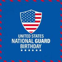 unito stati nazionale guardia compleanno. esso è celebre su dicembre 13. sfondo, manifesto, carta, bandiera vettore illustrazione