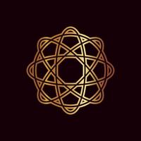 mandala logo elemento modello, adatto per terme, yoga, meditazione e spiritualità loghi con vettore eps formato.