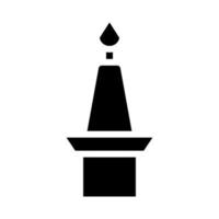 candela solido icona stile Cinese nuovo anno illustrazione vettore Perfetto.