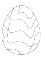 Pasqua uovo colorazione pagine vettore