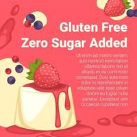 glutine gratuito zero zucchero aggiunto, salutare dolci