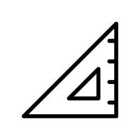 righello linea icona isolato su bianca sfondo. nero piatto magro icona su moderno schema stile. lineare simbolo e modificabile ictus. semplice e pixel Perfetto ictus vettore illustrazione.