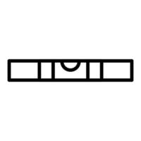 edificio livello linea icona isolato su bianca sfondo. nero piatto magro icona su moderno schema stile. lineare simbolo e modificabile ictus. semplice e pixel Perfetto ictus vettore illustrazione.