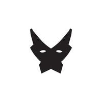 orrore maschera icona. semplice stile masquerade manifesto sfondo simbolo. maschera marca logo design elemento. orrore maschera maglietta stampa. vettore per etichetta.