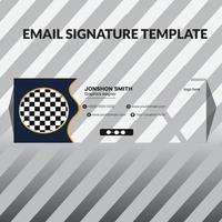 progettazione della firma e-mail vettore