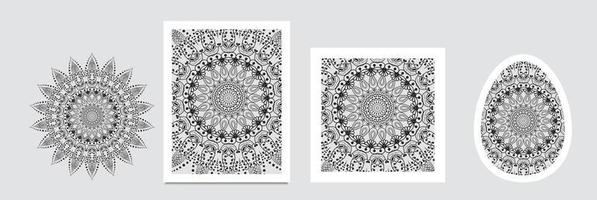 mandala, astratto tibetano fiore sfondo. indiano medaglione modello. Vintage ▾ boemo design. arte alcanna ornamento vettore