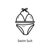 nuotare completo da uomo vettore schema icona design illustrazione. vacanza simbolo su bianca sfondo eps 10 file
