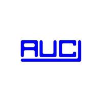 auc lettera logo creativo design con vettore grafico, auc semplice e moderno logo.