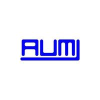 aum lettera logo creativo design con vettore grafico, aum semplice e moderno logo.