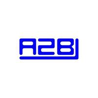 azb lettera logo creativo design con vettore grafico, azb semplice e moderno logo.