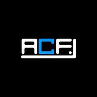 acf lettera logo creativo design con vettore grafico, acf semplice e moderno logo.