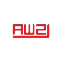 awz lettera logo creativo design con vettore grafico, awz semplice e moderno logo.