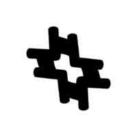 hashtag icona. semplice stile sociale media agenzia manifesto sfondo simbolo. hashtag marca logo design elemento. hashtag maglietta stampa. vettore per etichetta.