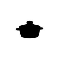 cucinando padella icona. semplice stile ristorante grande vendita manifesto sfondo simbolo. cucinando padella marca logo design elemento. cucinando padella maglietta stampa. vettore per etichetta.