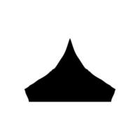 tenda icona. semplice stile campeggio viaggio manifesto sfondo simbolo. tenda marca logo design elemento. tenda maglietta stampa. vettore per etichetta.