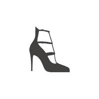 donna scarpa icona. semplice stile donna scarpa grande vendita manifesto sfondo simbolo. donna scarpa marca logo design elemento. donna scarpa maglietta stampa. vettore per etichetta.