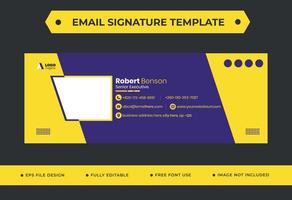 e-mail firma modello design per aziendale attività commerciale vettore