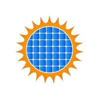 moderno solare logo vettore