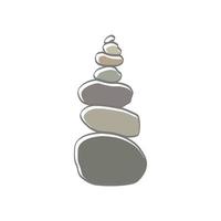 roccia equilibrio logo vettore
