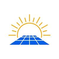 moderno solare logo vettore