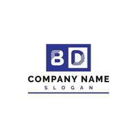 bd lettera logo design vettore