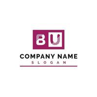 bu lettera logo design vettore