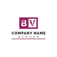 bv lettera logo design vettore