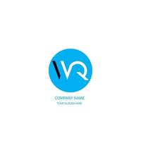 wq testo logo vettore