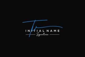 iniziale tv firma logo modello vettore. mano disegnato calligrafia lettering vettore illustrazione.