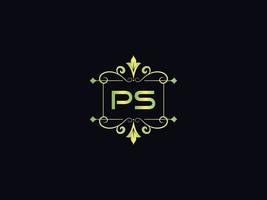 monogramma ps lusso logo, minimo ps lettera logo design vettore