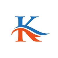 lettera K logo icona design vettore