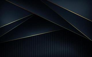 astratto nero d'oro linea sovrapposizione strati struttura sfondo. eps10 vettore