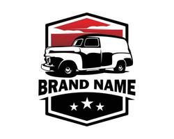 1952 chevrolet pannello furgone logo - vettore illustrazione, emblema design su un' bianca sfondo. migliore per il autotrasporti industria.